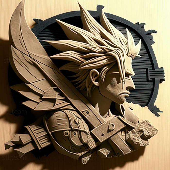 3D модель Облачная Страйф Final Fantasy VII (STL)